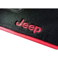Tapete Jeep Renegade Preto/vermelho Luxo