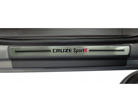 Soleira Premium Aço Escovado 4P Cruze Sport6