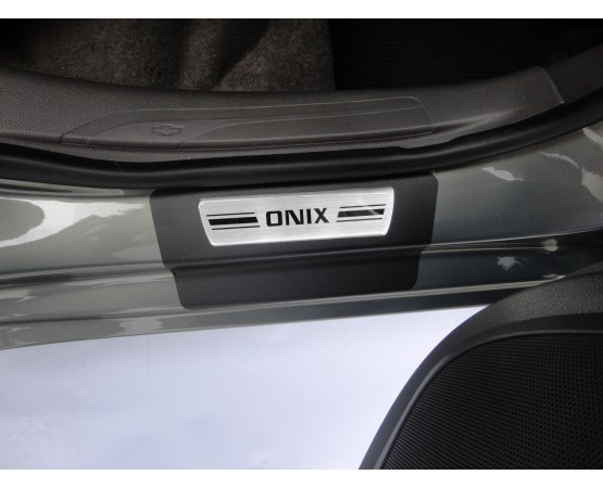 Soleira Premium Aço Escovado 4P Onix