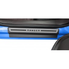 Soleira Premium Aço Escovado 4P Ranger