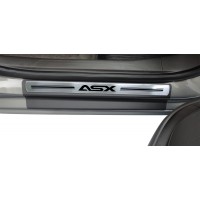 Soleira Premium Mitsubish Aço Escovado 4P Asx