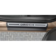 Soleira Premium Renault Aço Escovado 4P Oroch