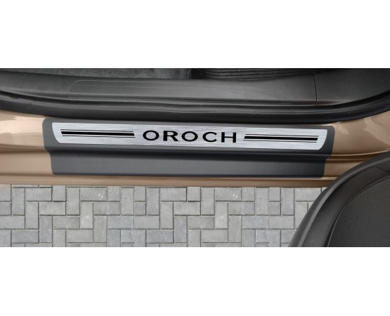 Soleira Premium Renault Aço Escovado 4P Oroch