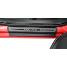 Soleira Premium Renault Aço Escovado 4P Sandero 15/