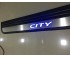 Soleira Aço Inox Led Azul Honda City 2008 - 2014 Ha09cy09l