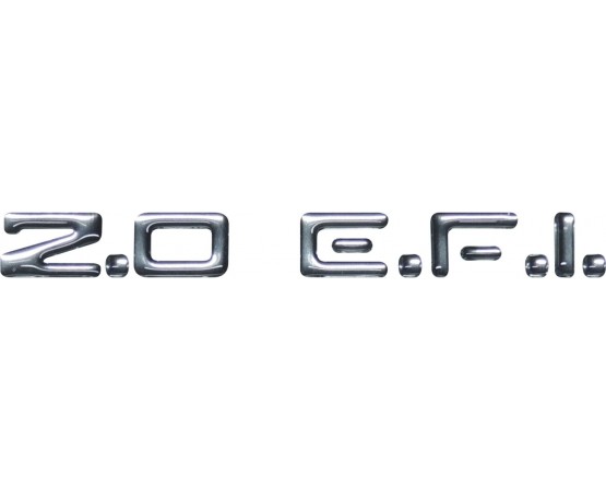 Emblema adesivo 2.0 E.F.I. Chevrolet Vectra Monza Astra e Kadett