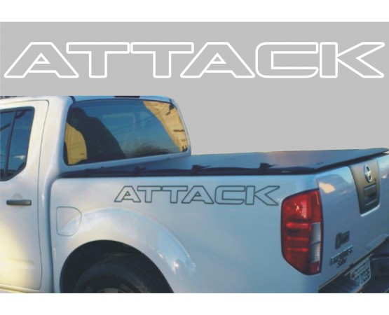 Adesivo Faixa Lateral Decorativa Attack Nissan Frontier a partir 2012