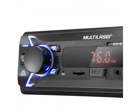 Som Automotivo MP3/4x25w/USB/SD/AUX/Bluetooth Multilaser - P3336