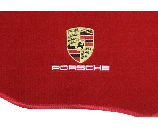 Tapete Porta Malas Para Porsche Boxster Vermelho Luxo